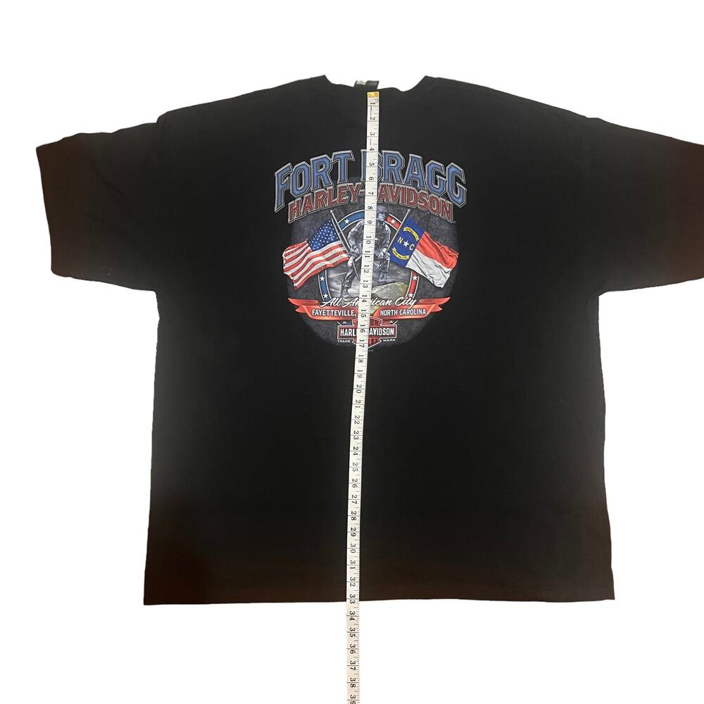 Fort Bragg Harley-Davidson Fayetteville, NC Short Sleeve Black Tee Shirt 4X NWT - Picture 6 of 7